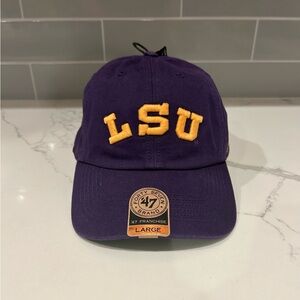 LSU Tigers 47 Brand Large‎ Purple Yellow Hat NWT